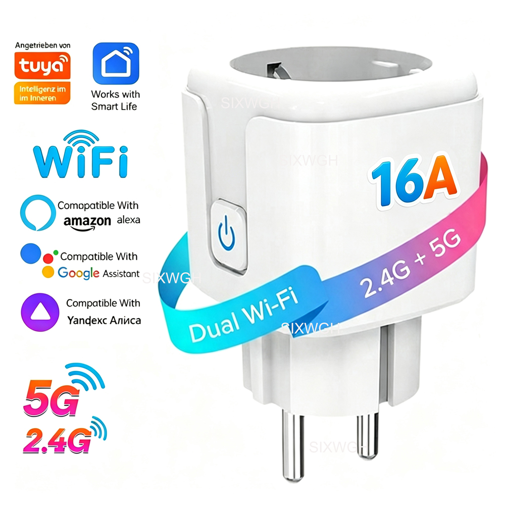 Timer Dual Outlet - 투야(Tuya) Wi-Fi 듀얼 밴드 2.4GHz &